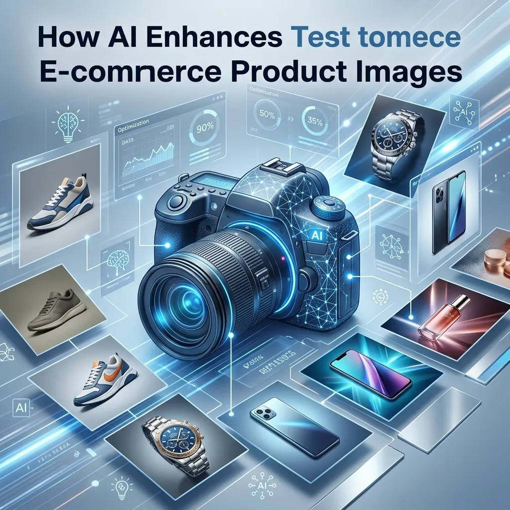 Before-and-after comparison of AI-enhanced product photography with realistic backgrounds and lighting