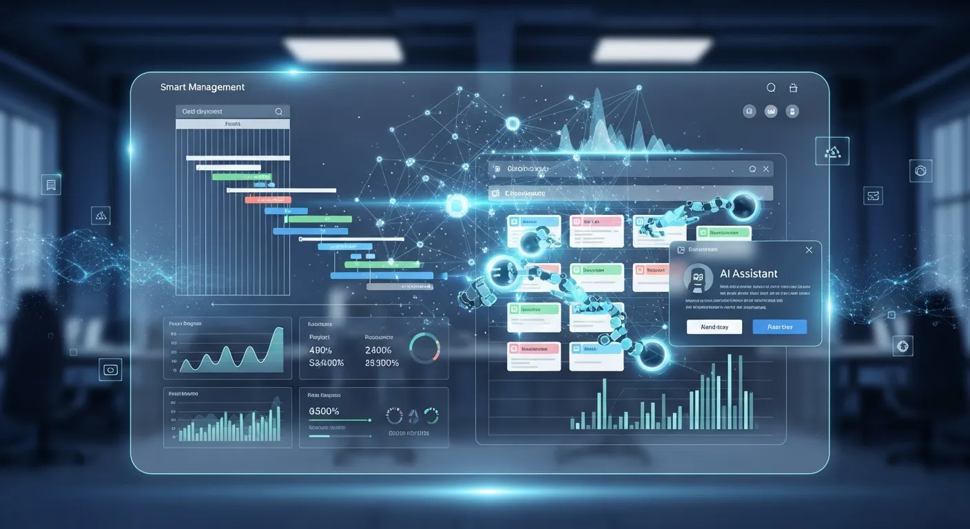 Digital interface showing AI writing assistant generating content, editing text, best ai tools for productivity and improving communication productivity.