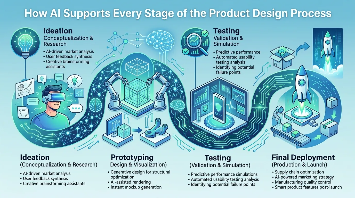 How AI Supports Every Stage of the Product Design Process