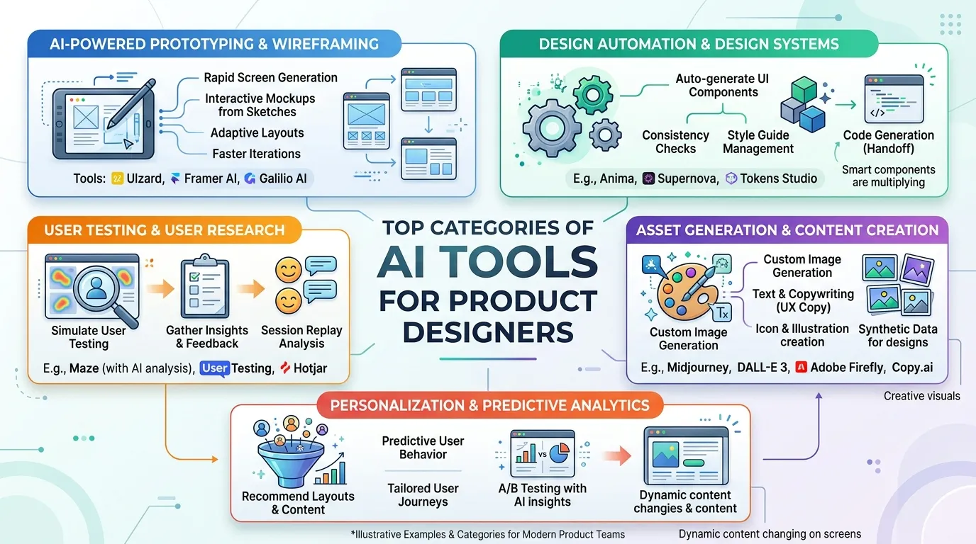 Top Categories of AI Tools for Product Designers
